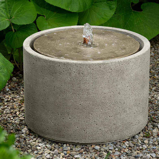 August Grove® Evita Concrete Pebble Fountain Wayfair